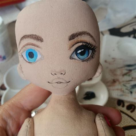 Doll Face Paint Doll Painting Face Painting Doll Crafts Diy Doll Unique Dolls Doll