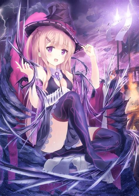 Anime Girl With Magic 748x1060 Wallpaper
