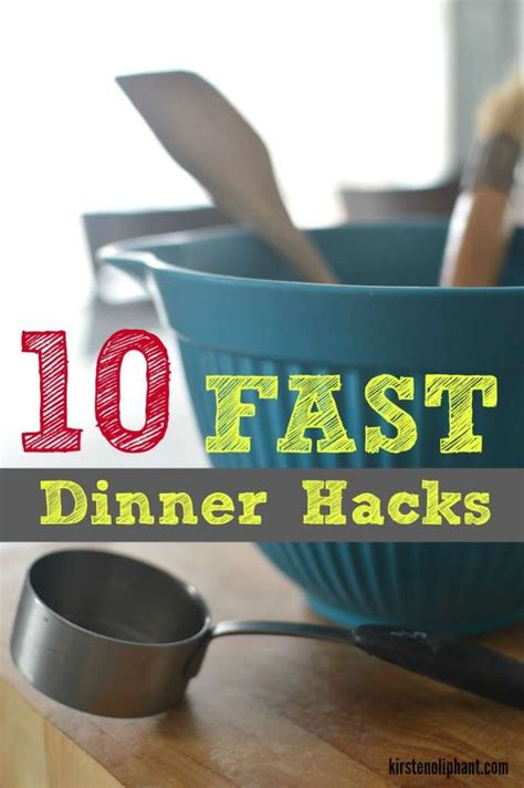 10 Fast Dinner Hacks Kirsten Oliphant