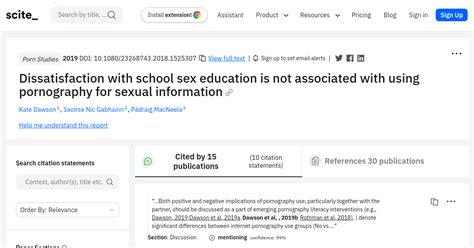 Dissatisfaction With School Sex Education Is Not Associated With Using