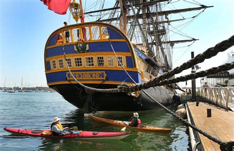 A Replica Of Marquis De Lafayettes Ship The Hermione Sailed Into The