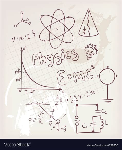 Physics Royalty Free Vector Image Vectorstock