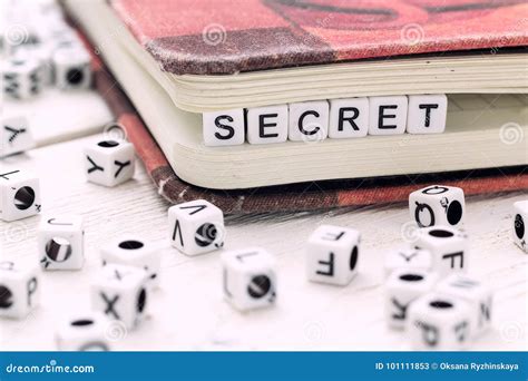 Secret Word Written On White Block Stock Image Image Of Authorized