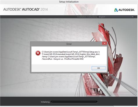 Autocad 2014 Installation Error Win8 X64 Autodesk Community
