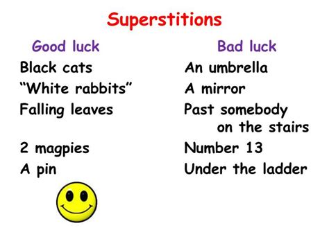Ppt Superstitions Powerpoint Presentation Free Download Id2508262