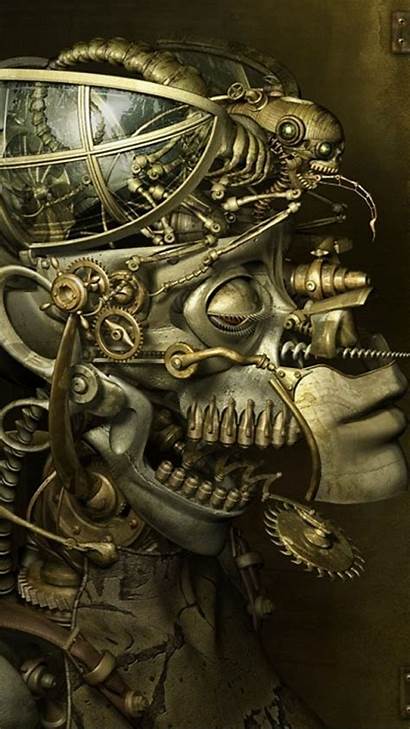 Steampunk Iphone Mobile Wallpapers Sci Fi Biomechanical