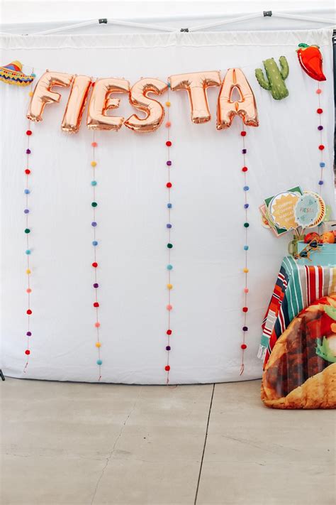 Consider adding a virtual background to your virtual party. Taco Graduation Party | DIY Fiesta Photo Booth ...