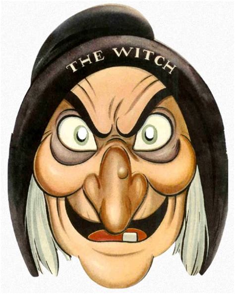 The Witch Paper Face Mask Einson Freeman Usa 1937 Halloween Wood