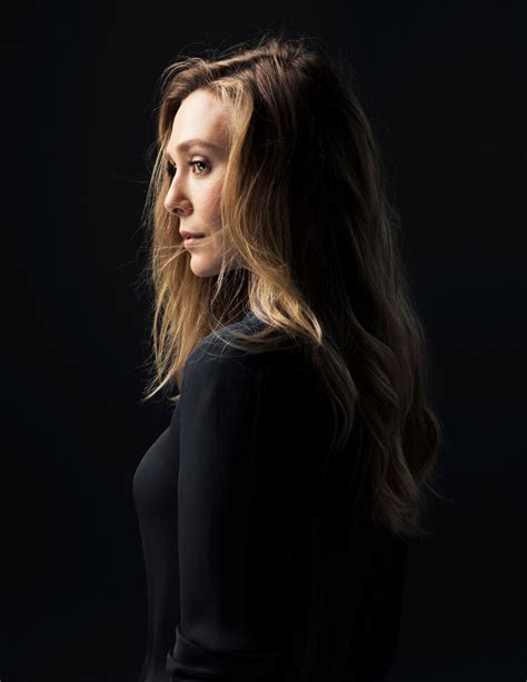 Elizabeth Olsen Women Actress Long Hair Profile Portrait Wallpaper