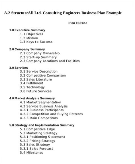 18 Consulting Business Plan Templates Free Word Pdf Format Download