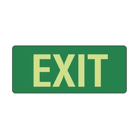 Exit Poly Sign 350x145mm