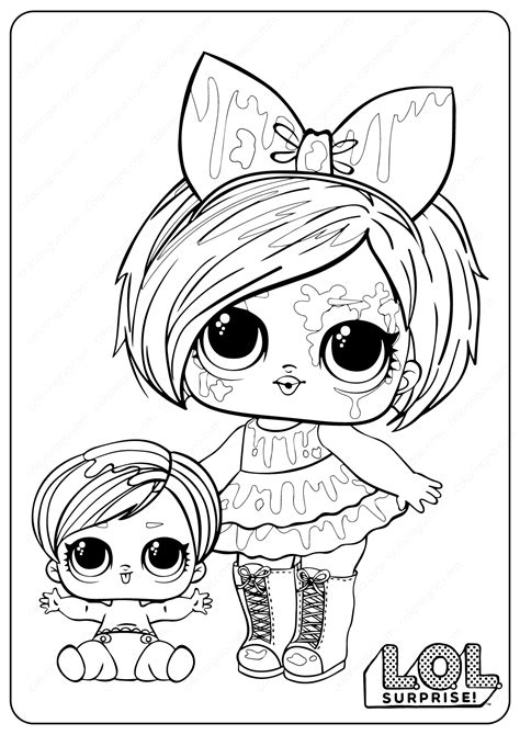 We have miss independent, candylicious, alt girl, and busy b.b.! Printable LOL Surprise Spletters Coloring Pages