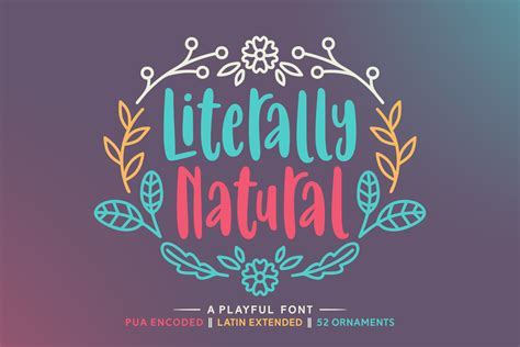 Literally Natural Font By Situjuh Beautiful Fonts New Fonts Lettering