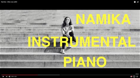 Namika Alles Was Zählt Piano Cover Tutorial Instrumental Youtube