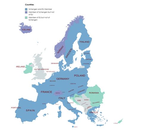 Schengen Area List Of The Schengen Countries