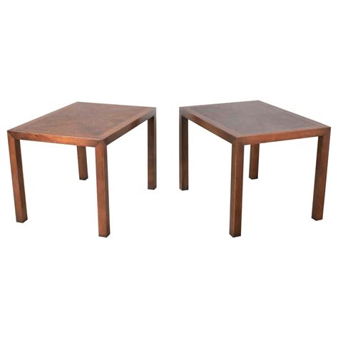 vintage modern lane parsons style 1124 5 walnut end or side tables 1970 pair at 1stdibs