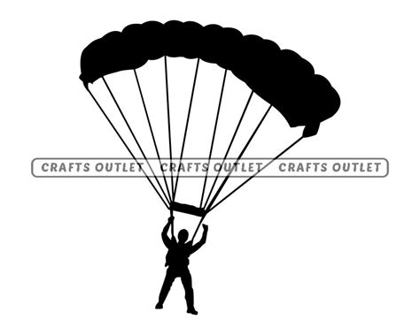 Parachuting Svg Parachute Jumping Svg Skydiving Svg Etsy