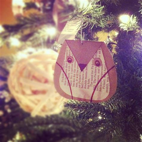 Diy Homemade Ornament Recycled Newspaper Owl Natepk Christmas