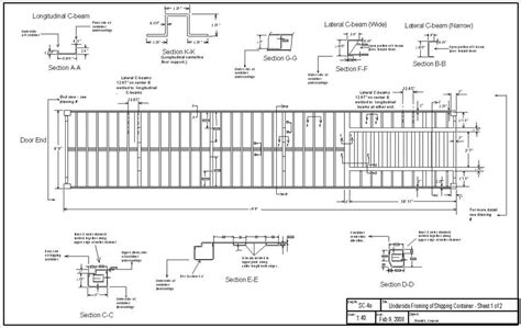 Shipping Container Drawings Shipping Container Dimensions Container