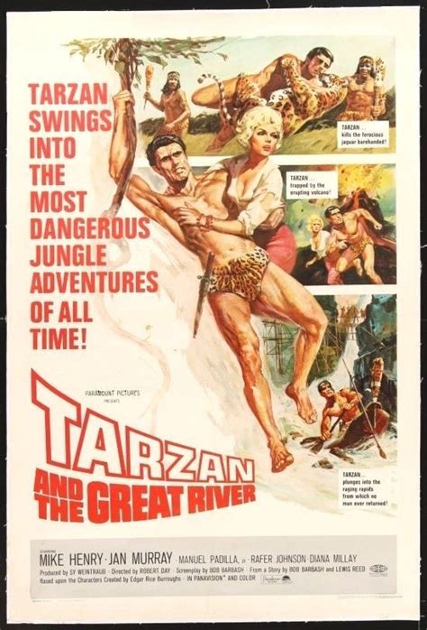 Details About Tarzan And The Great River 1967 Orig 27x41 Linen Backed