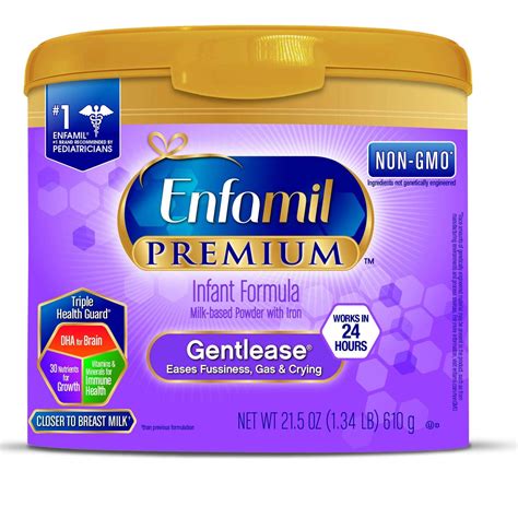 Enfamil Premium Gentlease Gentle Infant Formula 4 Count Powder 215
