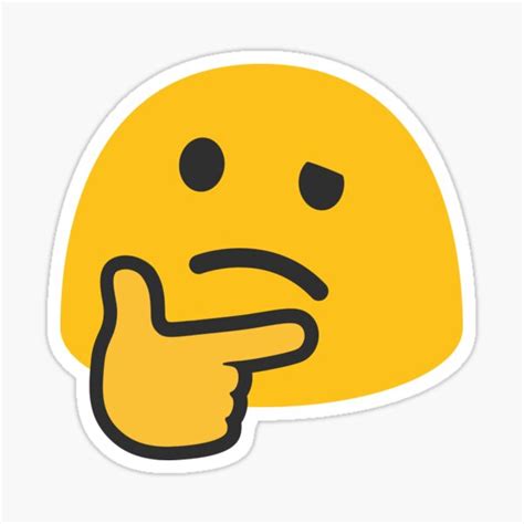 Emoji Thinking Face Chin Thumb Throwing Shade Thinker T For Emoji