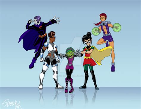 Teen Titans Gender Bender By Ladyspooky24 On Deviantart