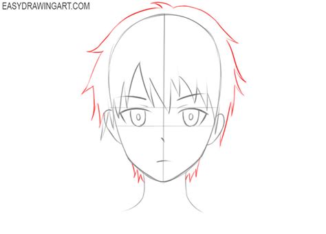 How To Draw An Anime Head Easy Drawing Art