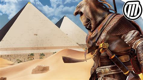 Assassins Creed Origins Raiding The Great Pyramids Of Giza Youtube
