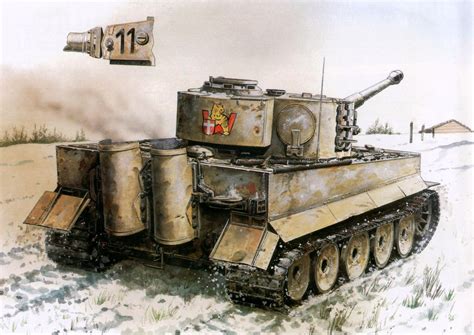 Wallpaper Tanks Tiger Painting Art Army