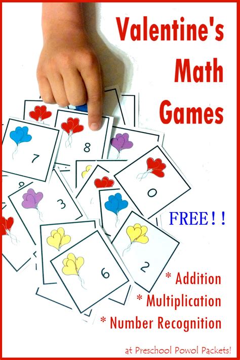 Free Valentines Math Games For Preschool 4th Grade Preschool