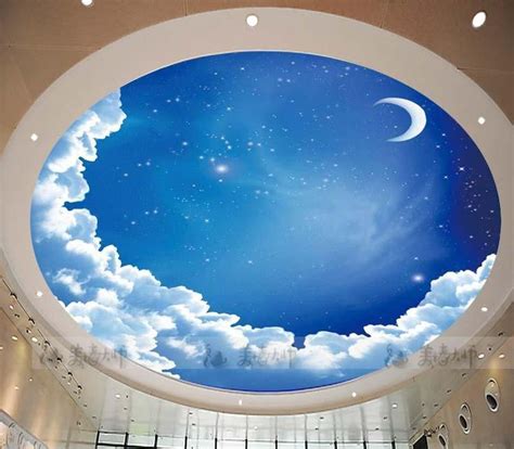 Works on both smooth and textured ceilings! Star ceiling circular woven wallpaper ceiling wallpaper ...