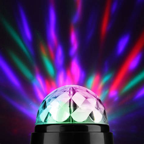 360° Rotating Disco Light Dj Party Crystal Ball Effect Xmas Birthday