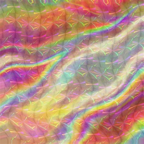 Holographic Prism Rainbow Iridescent Wavy Background Metal Texture