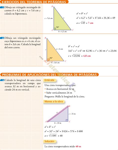 Teorema De Pitagoras Ejercicios Desarrollados Y Aplicaciones Pdf