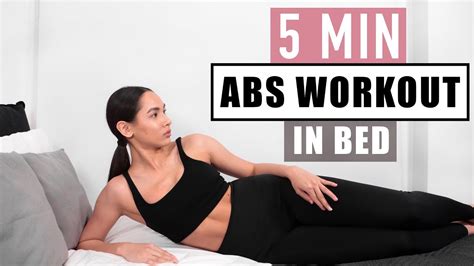 Min Abs Workout In Bed Lose Belly Fat At Home Youtube