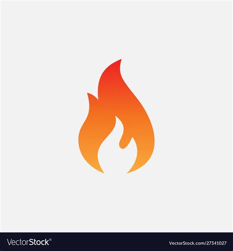 Fire silhouette and black fire. Fire icon design Royalty Free Vector Image - VectorStock