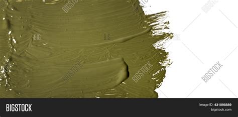 Khaki Green Paint Image And Photo Free Trial Bigstock