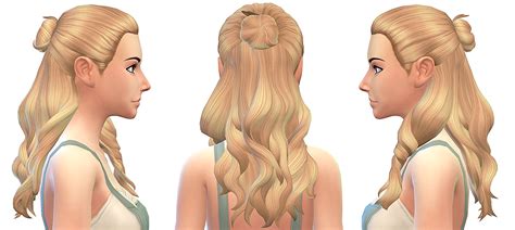 An unofficial subreddit devoted to discussing and sharing all things related to the sims 4!. Half-up Do Hair Sims 4 CC Maxis Match (With images) | Sims ...