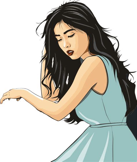 Dark Haired Asian Lady Openclipart