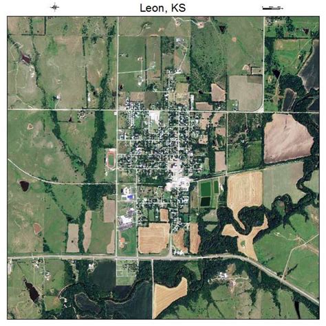 Aerial Photography Map Of Leon Ks Kansas