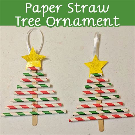 Paper Straw Tree Ornament Raising Hooks