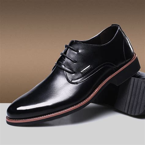 Buy 2017 Fashion 100 Genuine Leather Men Dress Shoes
