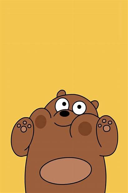Bare Bears Wallpapers Phone Dark Grizzly Screen