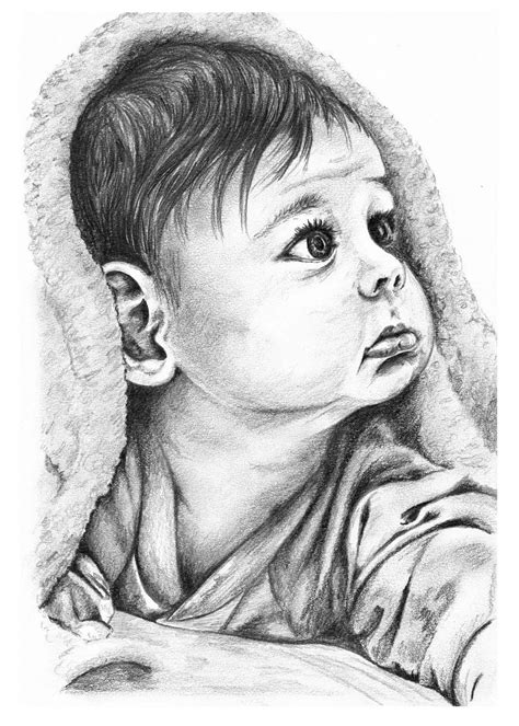 Pencil Mother And Baby Drawing With Color Get Images Four