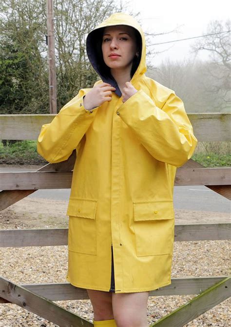 Wonderful Yellow Raincoat Rainy Day Fashion Yellow Raincoat Rain Wear