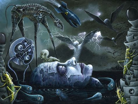 Robert Steven Connett Cyborg, Dream Illustration, Horror, Vivid Dreams