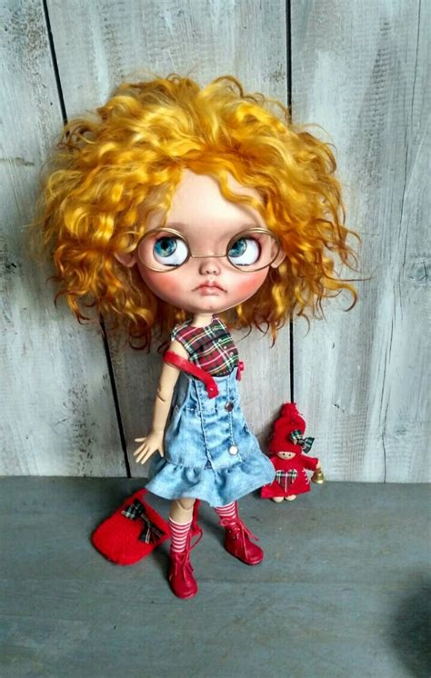 Agatha Blythe Doll Custom With Mohair Hair Fashionable Etsy