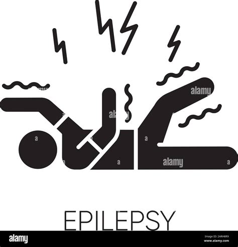Epilepsy Glyph Icon Convulsive Seizure Shaking And Tremor Movement