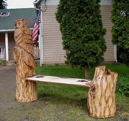 Probably know a few peeps or. Holzeule Holz Eule Eulenbank owlbench Kettensäge Wood Carver Chainsaw Artist Carving BaerArt ...